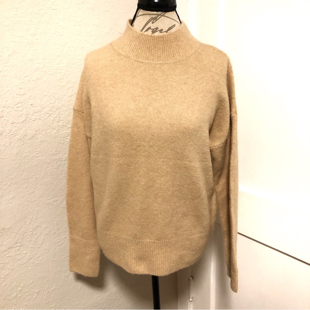 Magaschoni Mock Neck Wool Blend Sweater